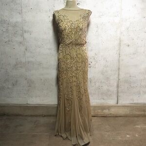 Elegant Beaded Evening Gown